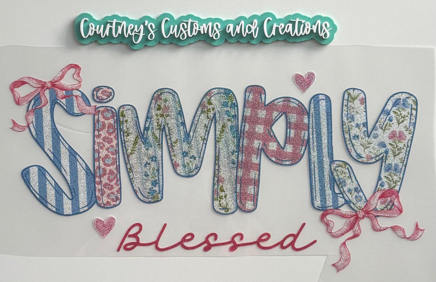 Simply Blessed (Glitter)