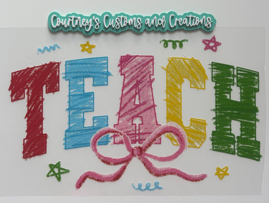 Crayon Teach (Glitter)