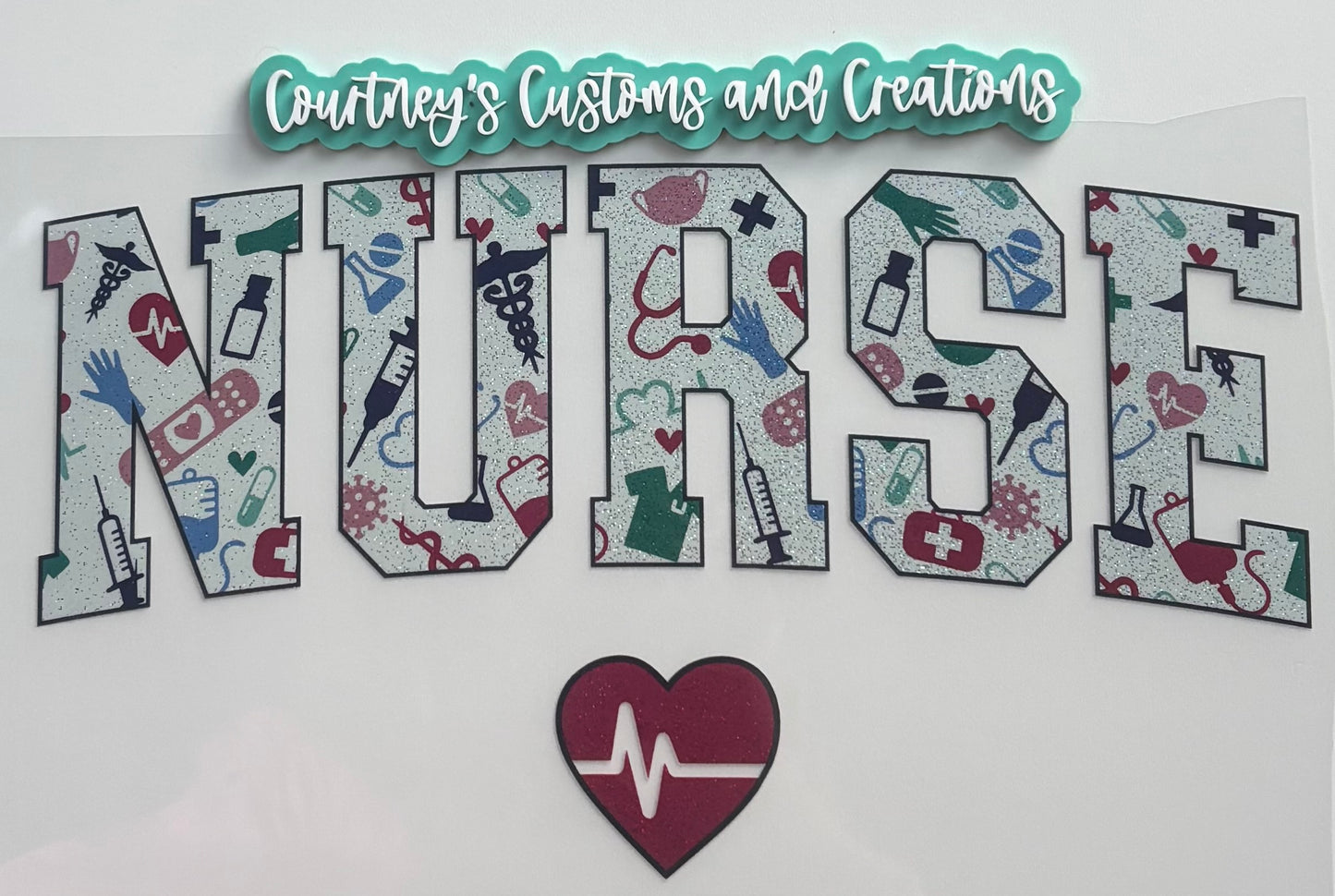 Nurse Heart (Glitter)