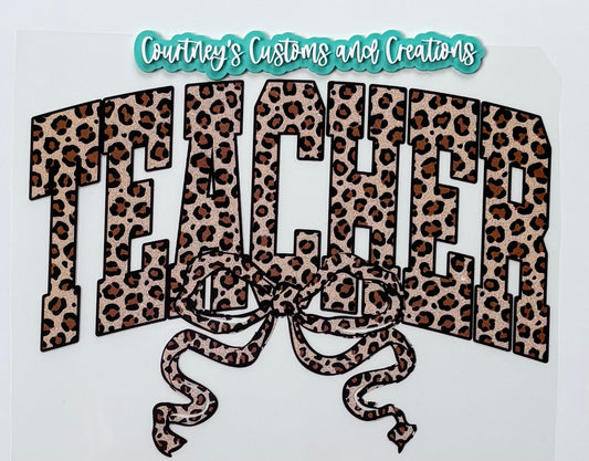 Teacher Leopard (Glitter)