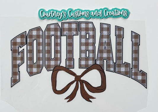 Plaid Football (Glitter)