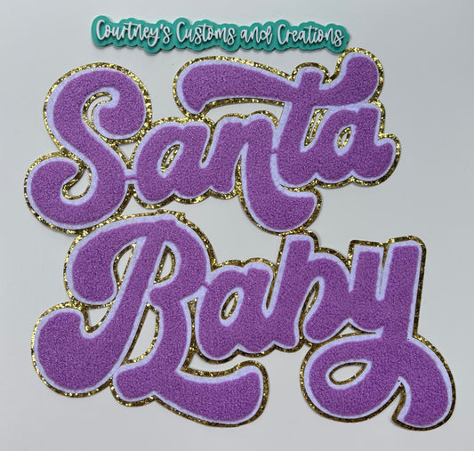 Purple Santa Baby Patch