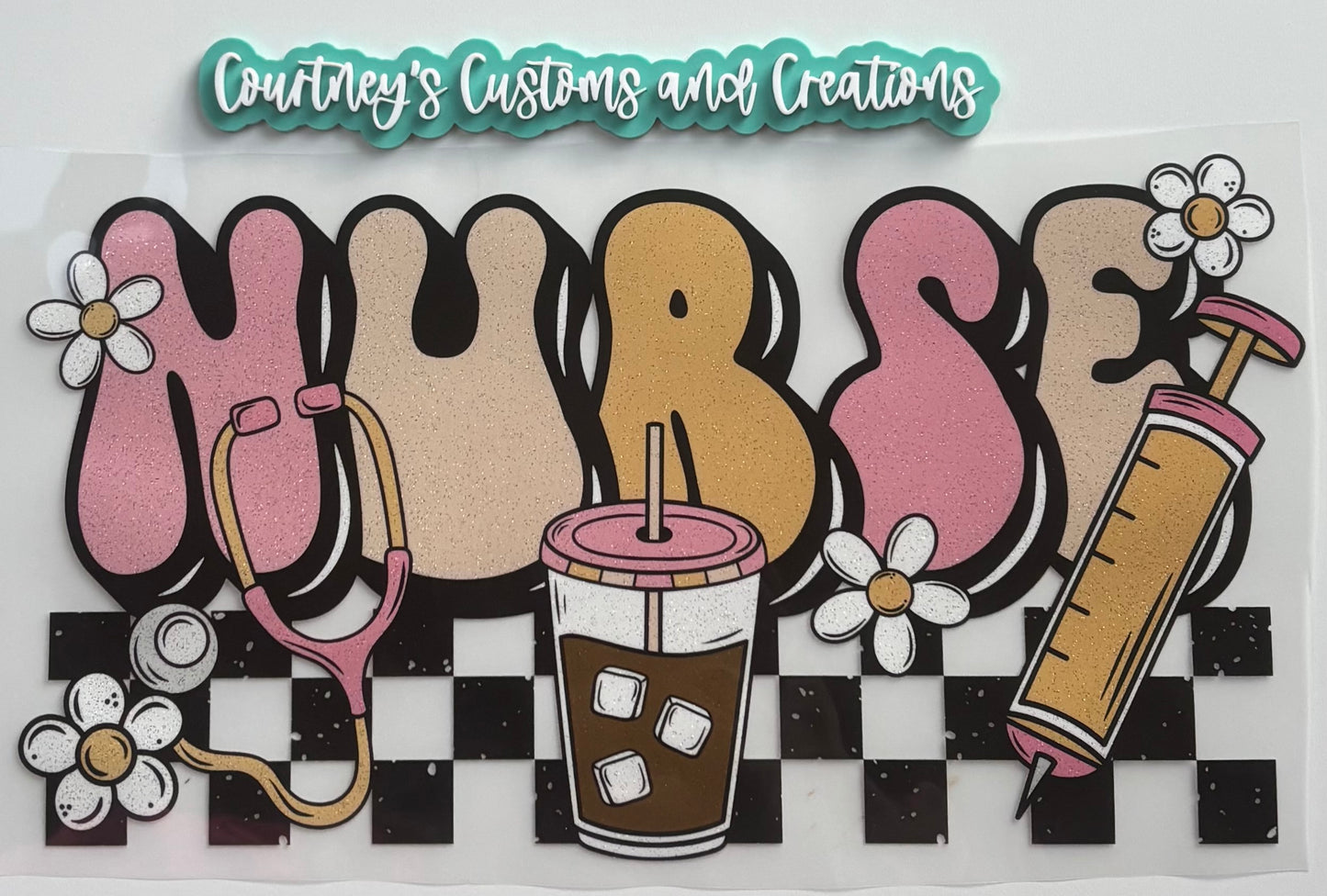 Checkered Nurse (Glitter)