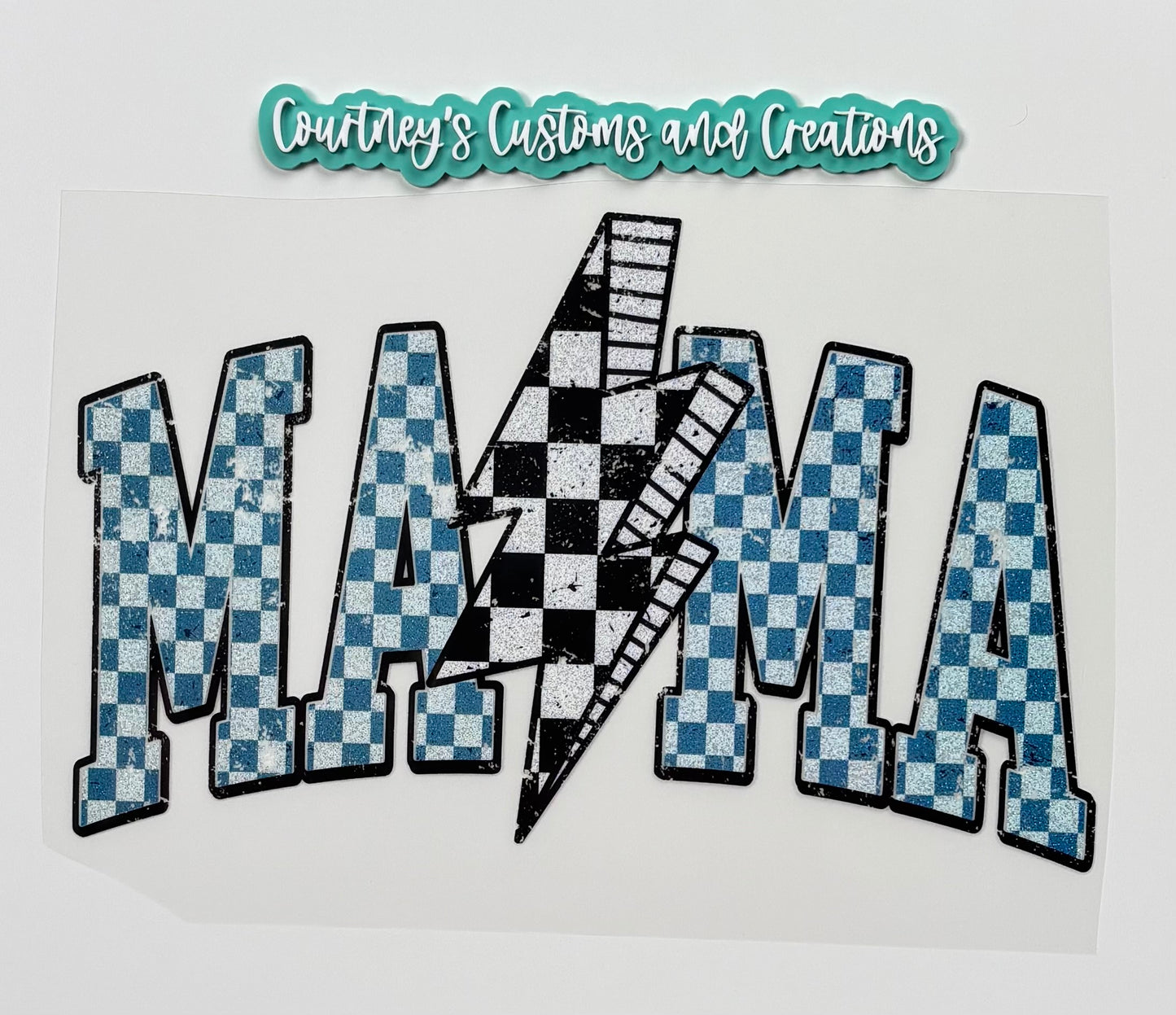 Mama Blue Bolt (Glitter)