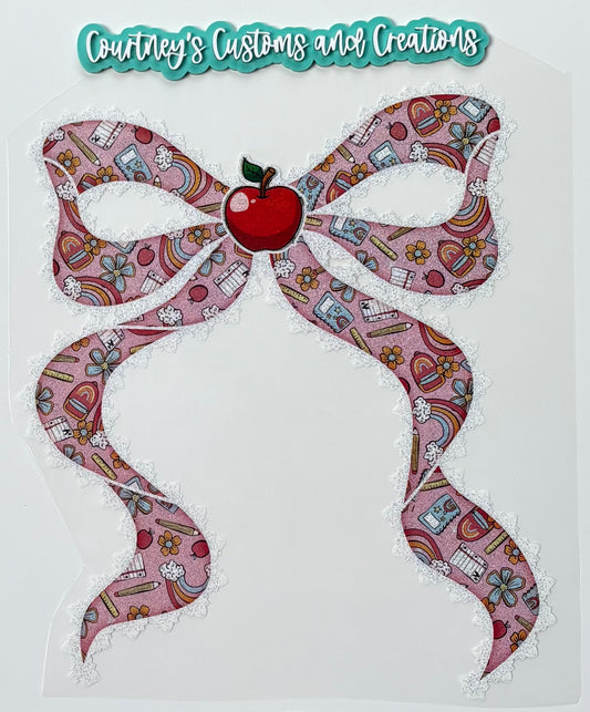Teacher Bow (Glitter)