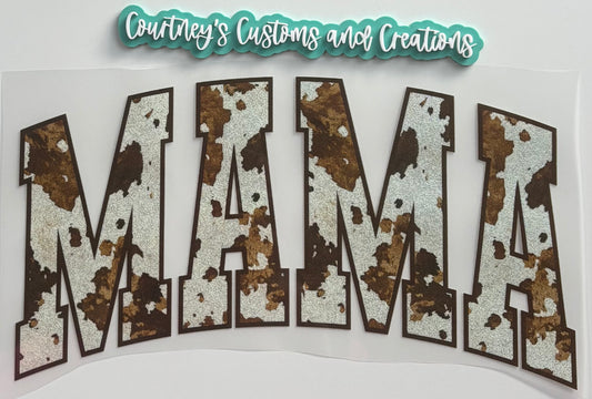 Cow Print Mama (Glitter)