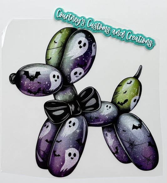 Halloween Balloon Dog (Glitter)