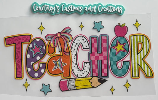Teacher Pencil (Glitter)