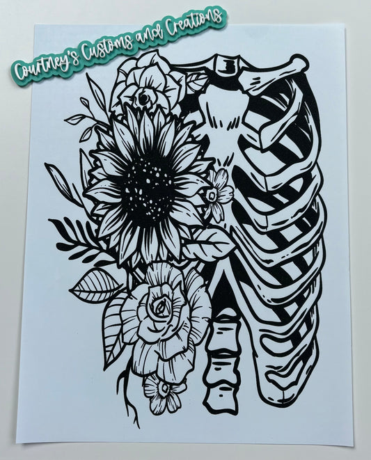 Floral Skeleton