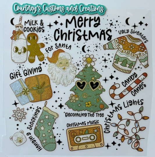 Christmas Collage (Glitter)