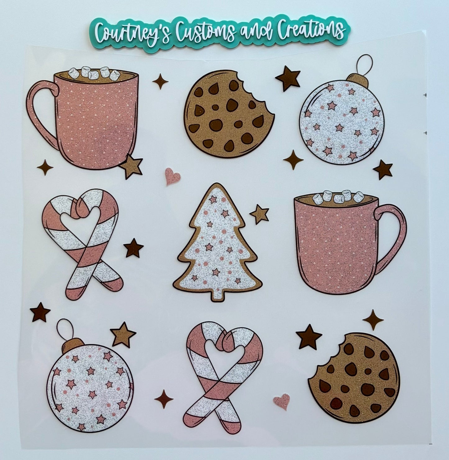 Cookies, Candy Canes and Cocoa (glitter)