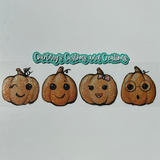 Cute Pumpkins (glitter)