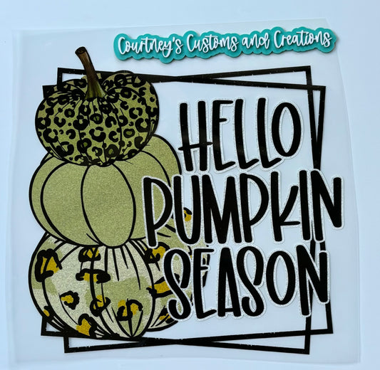 Hello Pumpkin Season (glitter)