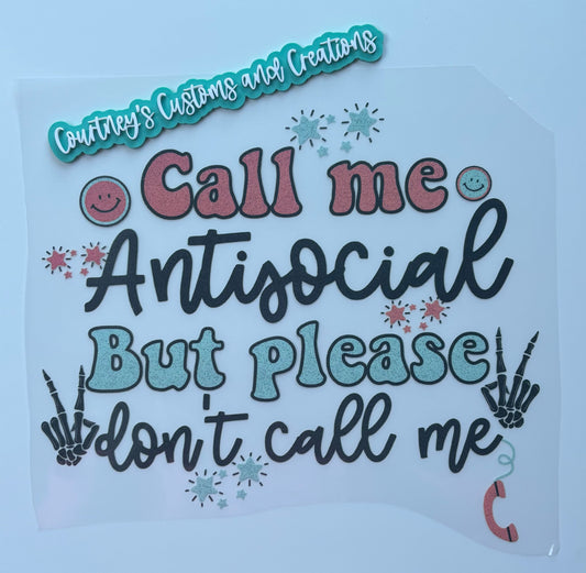 Please Don’t Call Me (glitter)