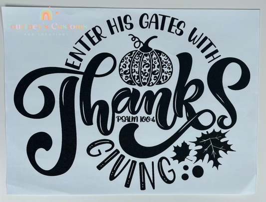 Enter His Gates With Thanksgiving