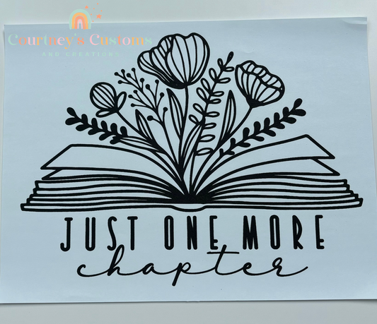 Just One More Chapter Floral Pages