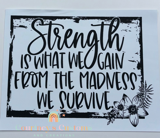 Strength Is What We Gain