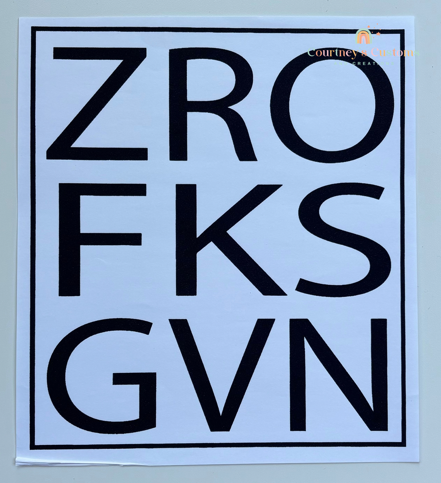 Zro Fks Gvn