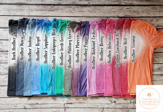 Acid Wash Bleached Tees